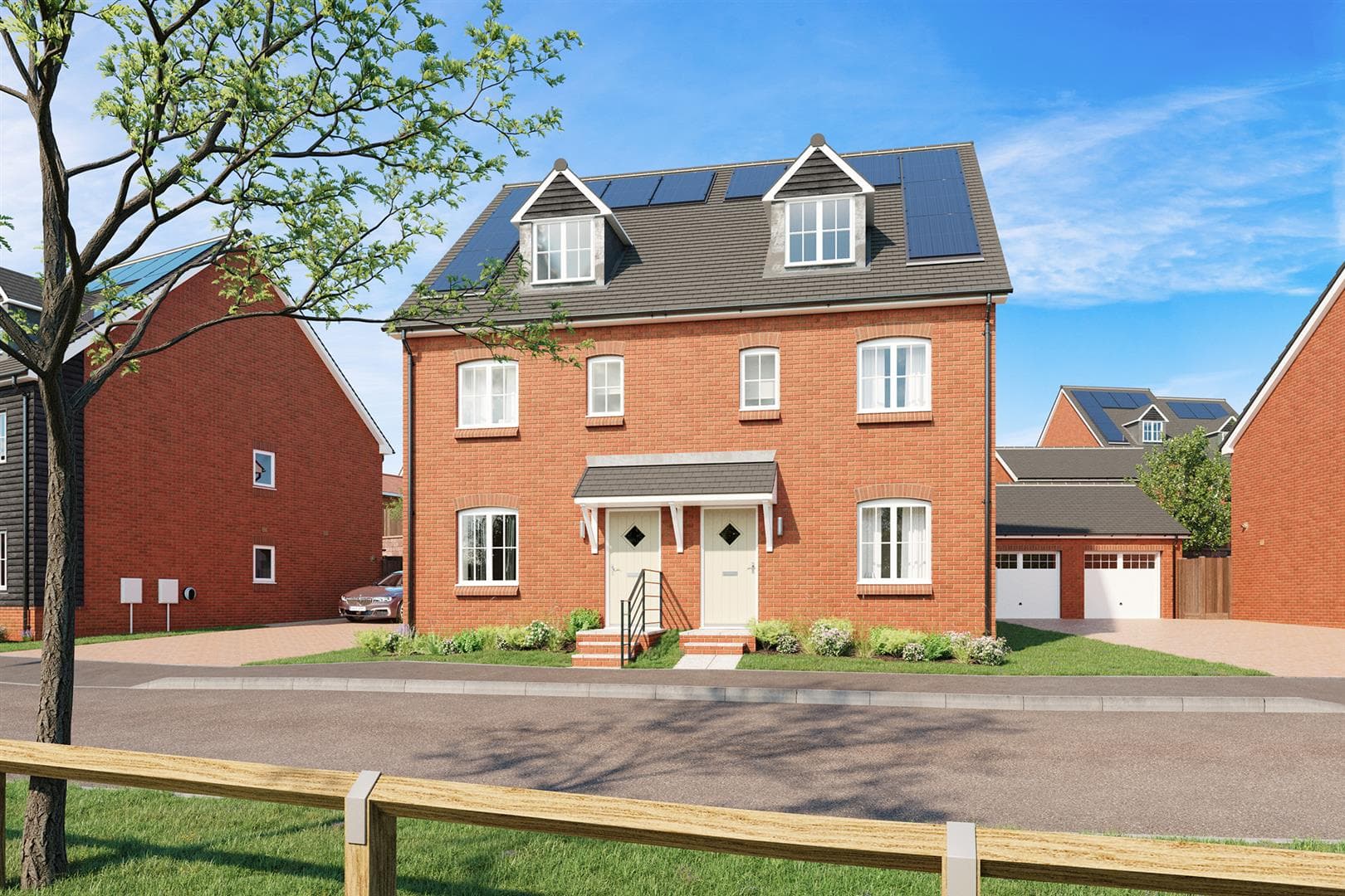 3 Bedroom Houses, King George's Vale, Northaw Road, Cuffley, Potters Bar, EN6 4RD